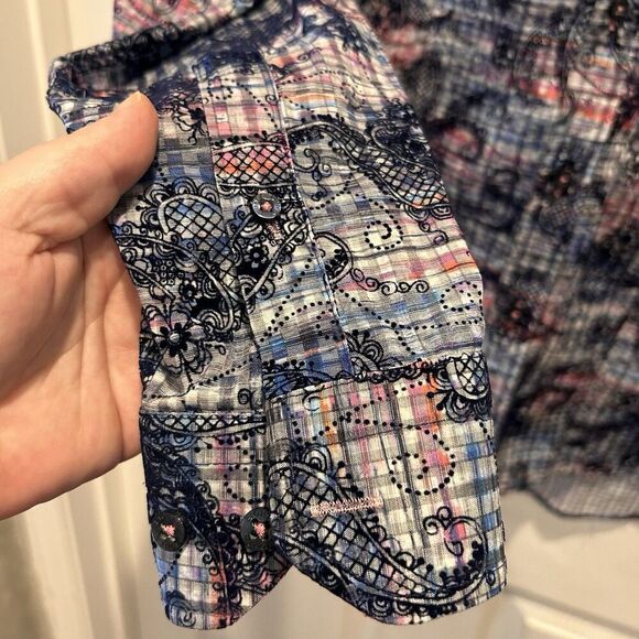 Buckle Eight X‎ Static Motion Button Down Shirt Men’s Size Large Contrast Cuff - Picture 5 of 10